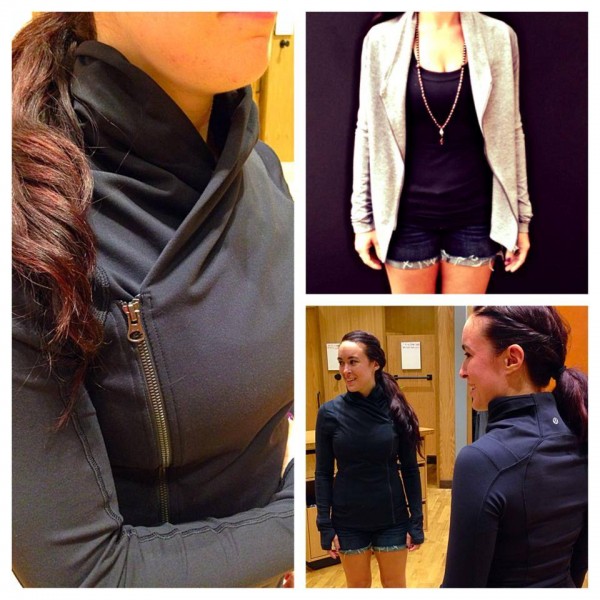 black yoga jacket
