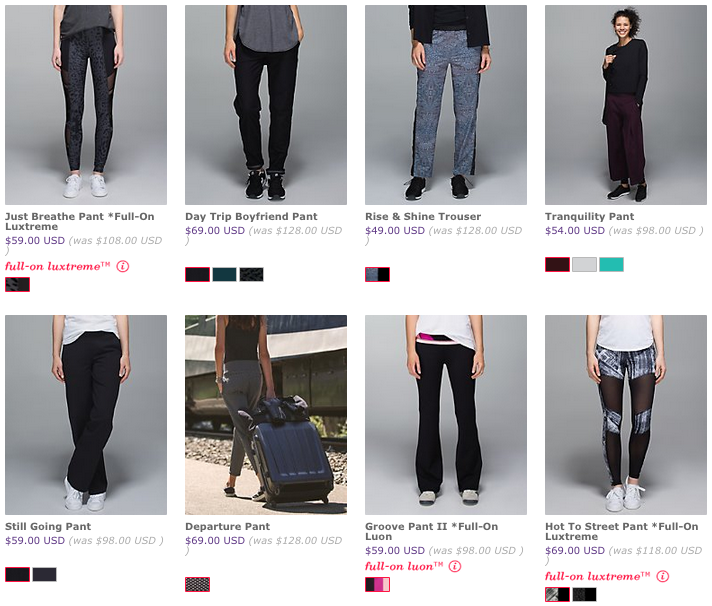 lululemon canada sale