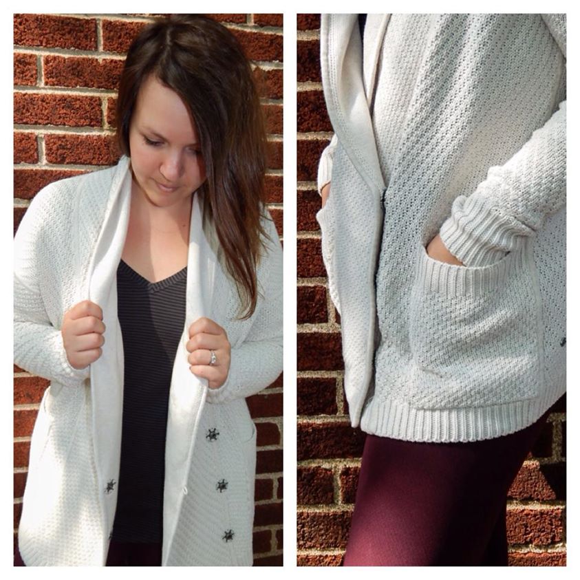 lululemon post practice cardigan