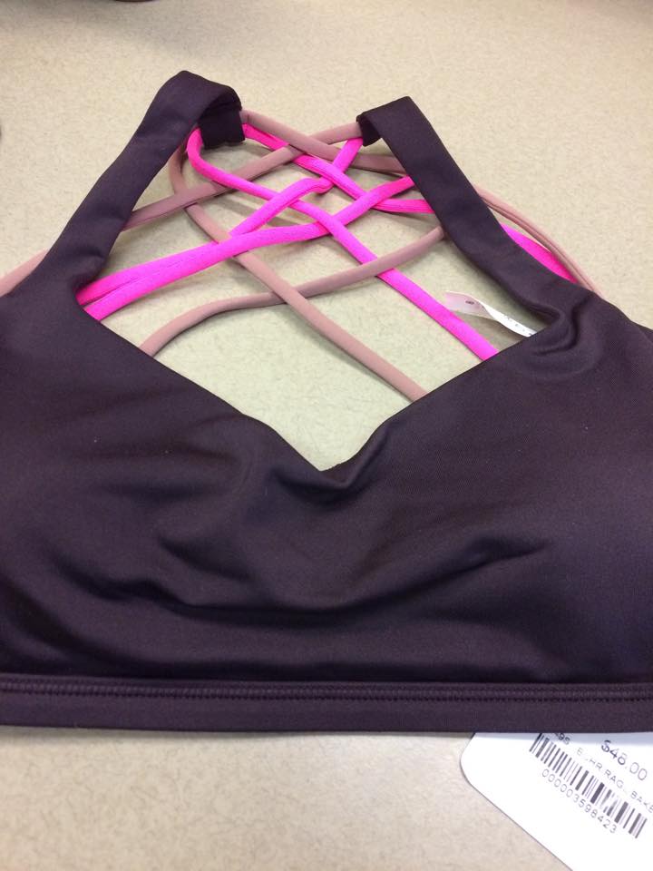 Lululemon Black Cherry Free To Be Wild Bra Agent Athletica