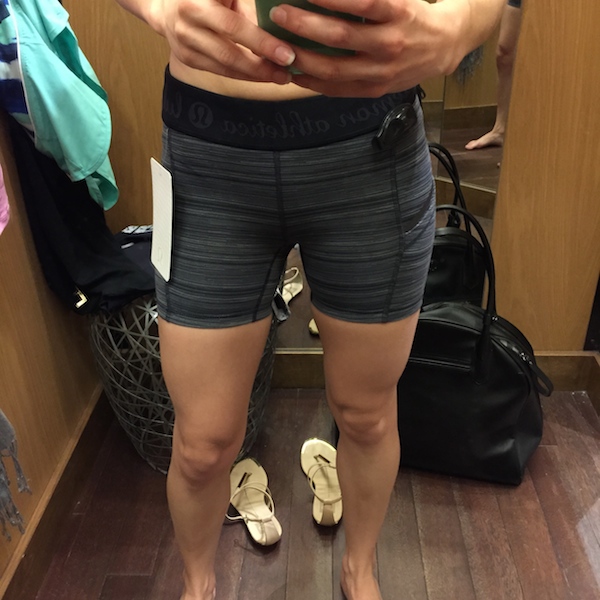 lululemon striped shorts