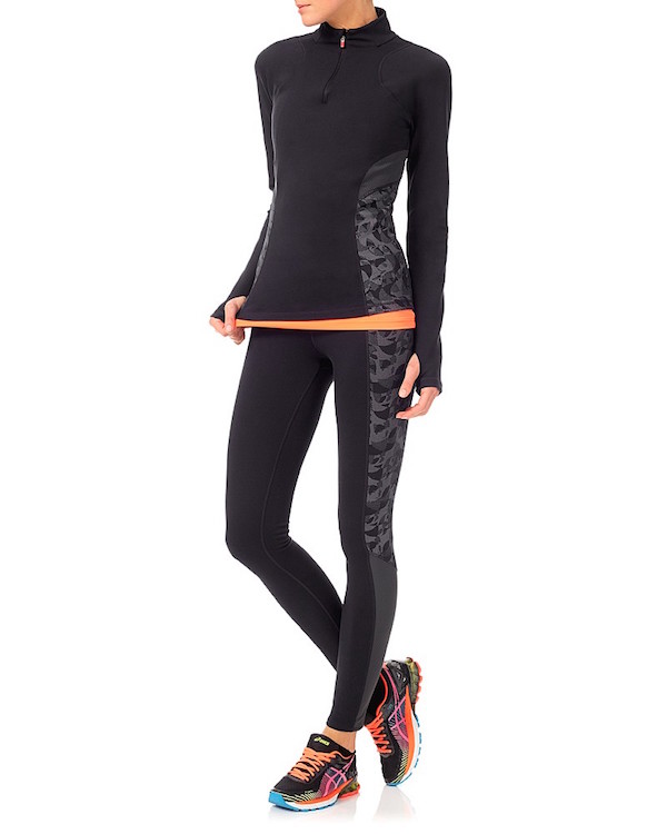 Sweaty Betty reflective thermodynamic run tights half zip - Agent Athletica